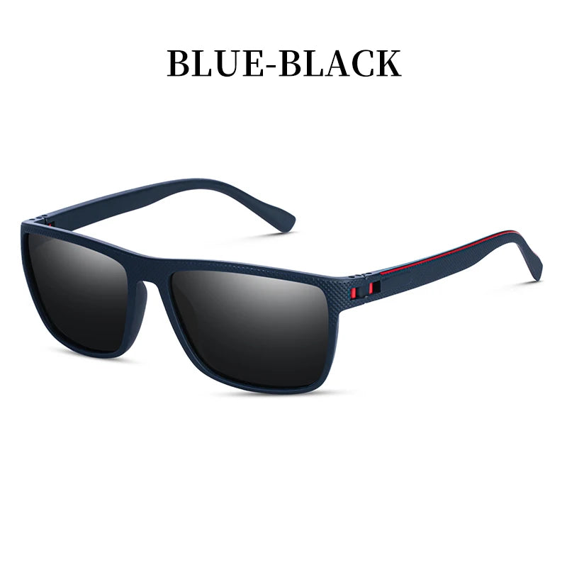 Polarized UV400 Square Matte Frame Sunglasses – Unisex Outdoor Eyewear