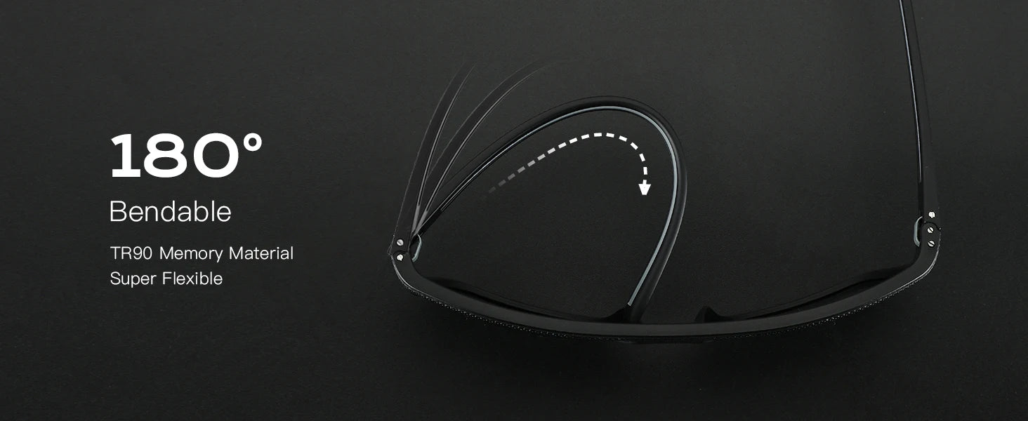 ZENOTTIC Polarized Sunglasses for Men Lightweight TR90 Frame UV400 Protection Square Sun Glasses