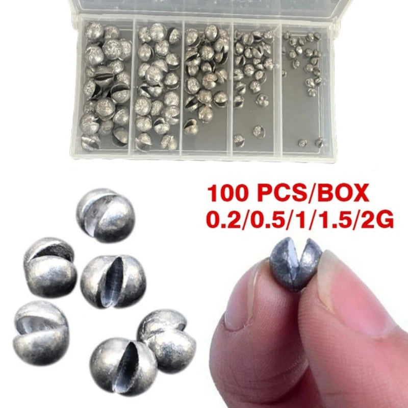 Delysia King 100 pcs/box Bite lead Fishing gear accessories