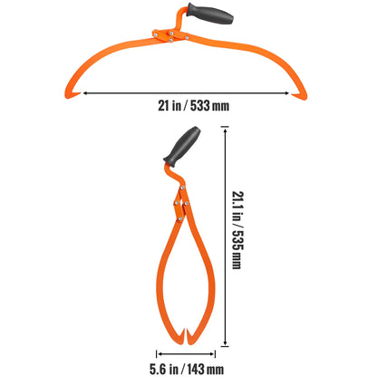 SucceBuy Log Skidding &amp; Lifting Tongs – Heavy-Duty 