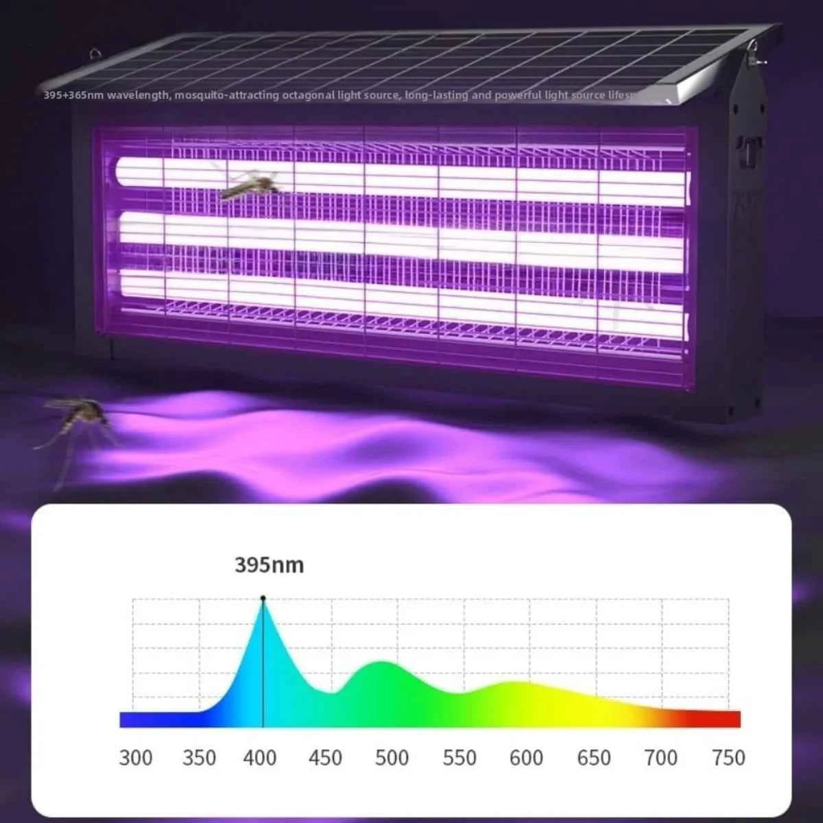 JOYINLED Powerful 15/40W Solar Mosquito Killer Lamp &amp; Outdoor Garden Light, Waterproof Electric Insect Trap with UV Attractant
