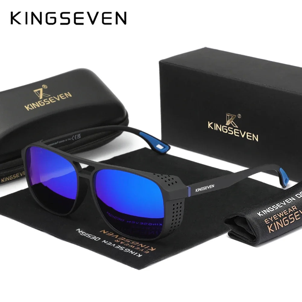 KINGSEVEN Fashion Large Frame Polarized Sunglasses – UV400 Vintage Style