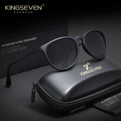 KINGSEVEN S28 Cat Eye Gradient Sunglasses – Polarized, UV400, Plastic Frame, Unisex