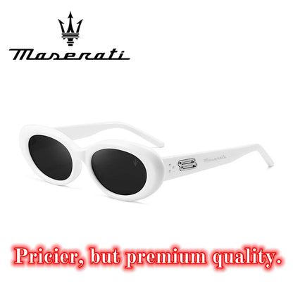 Maserati UV400 Polarized Sunglasses – Square Alloy Frame, Anti-Reflective TAC Lenses