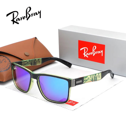 Rectangle Polarized Sunglasses – Unisex UV400 Anti-Glare Sport &amp; Riding Shades