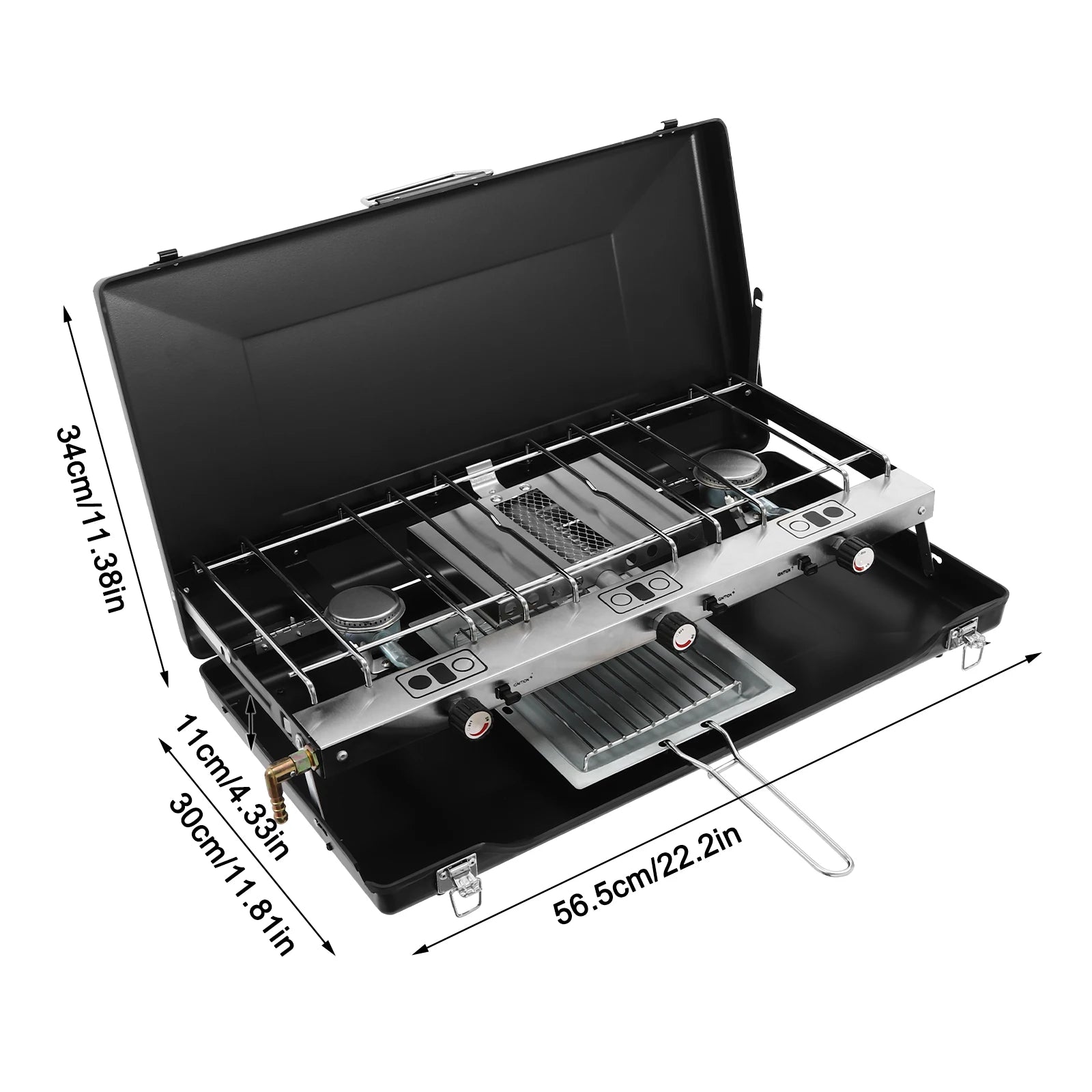 [Outdoor Campfire Grill] 3-Burner Durable