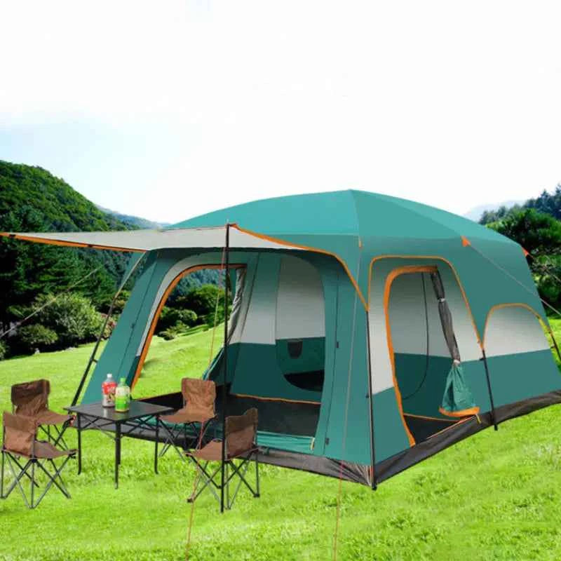 2-Bedroom Family Camping Tent – 5 to 8 Person Double Layer Cabin Tent, Rainproof