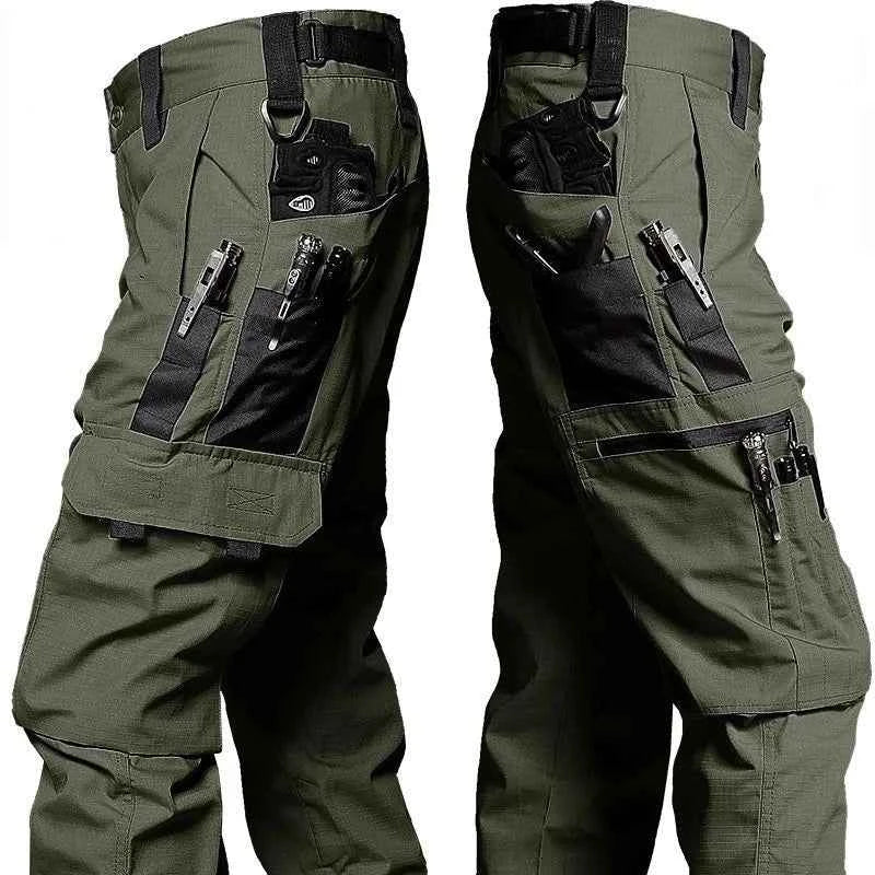 New Tactical Work Pants Men Outdoor Cargo Trousers Multi-pocket Waterproof Pant Autumn Spring Outdoor Workwear Hiking Trousers