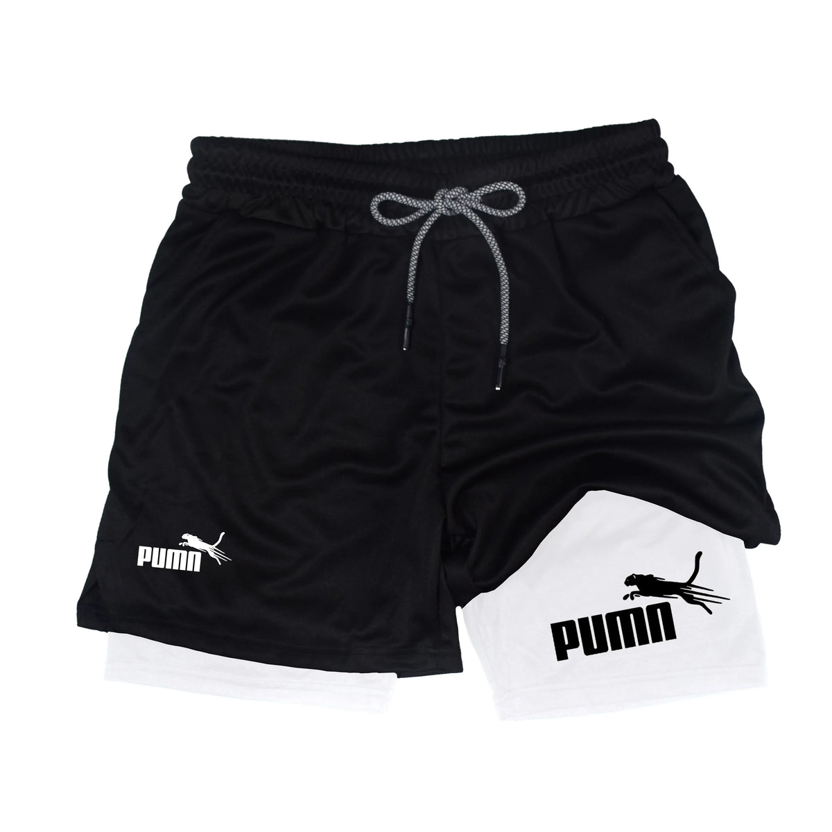Summer Breathable Two-in-one Double-layer Shorts Men&