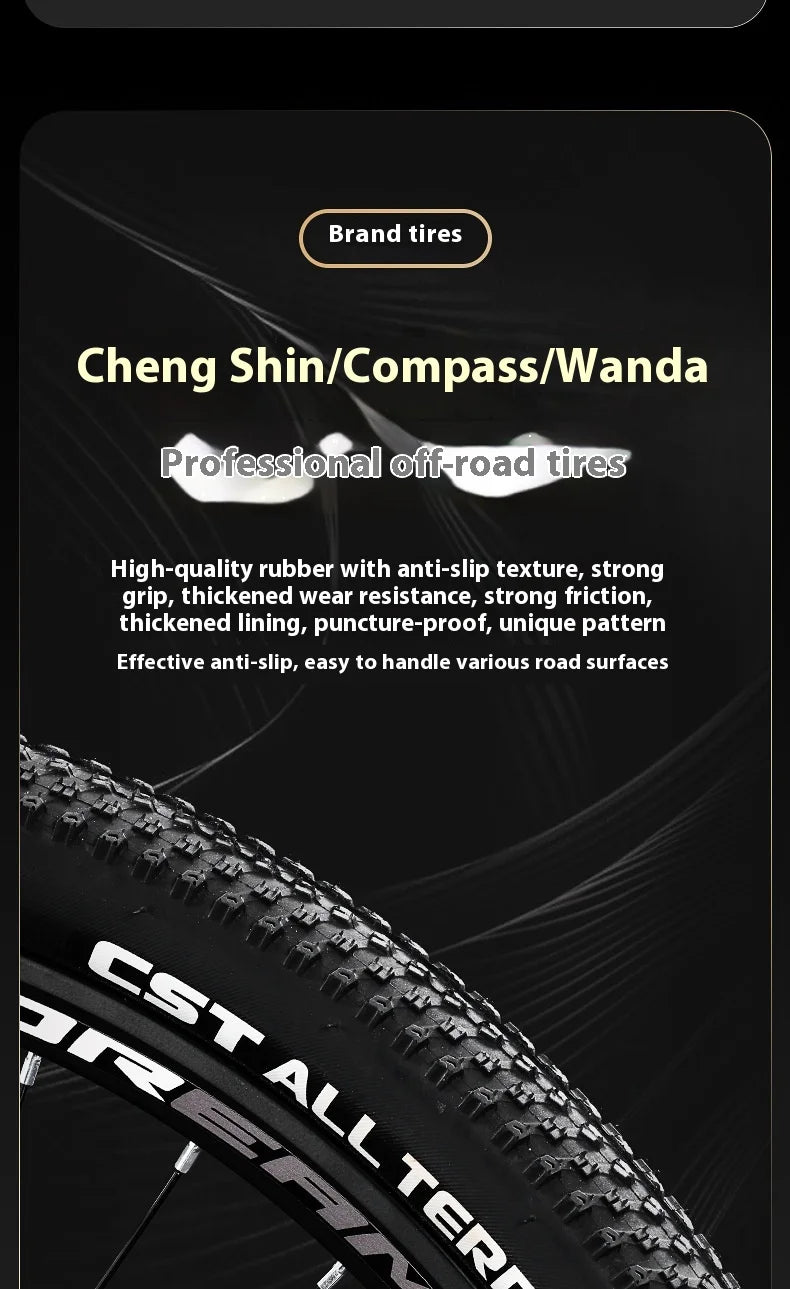 Magnesium Alloy26Inch mountain bike for adults men women, teenagers, and students33Speed Bike Disc Brake Shock Absorption
