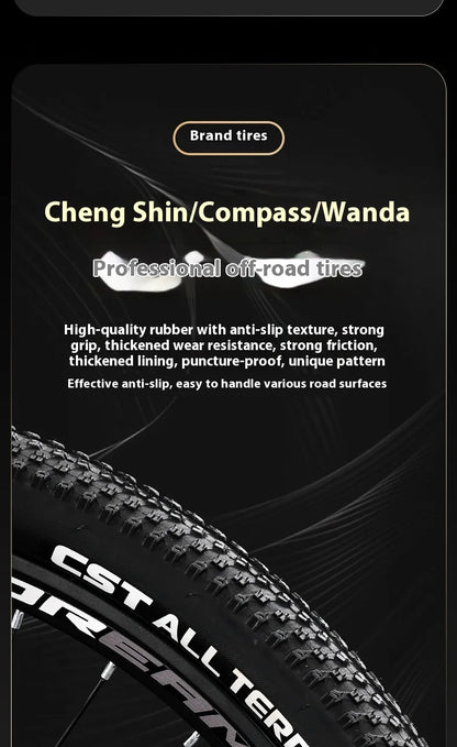 Magnesium Alloy26Inch mountain bike for adults men women, teenagers, and students33Speed Bike Disc Brake Shock Absorption