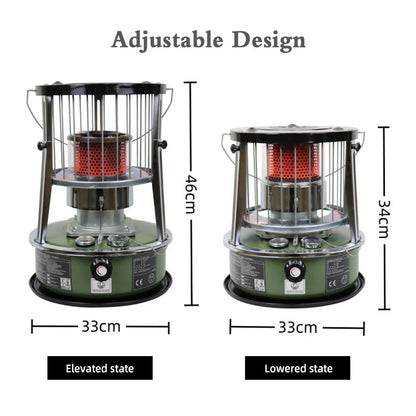 Liftable Kerosene Camping Stove – Windproof Portable Heating Stove for Outdoor &amp; Home Use