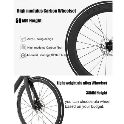TWITTER New CYCLONE RS-24S shift+105 derailleur carbon road bike 4-pistons oil disc brake racing bicycle 700*28C for men womem
