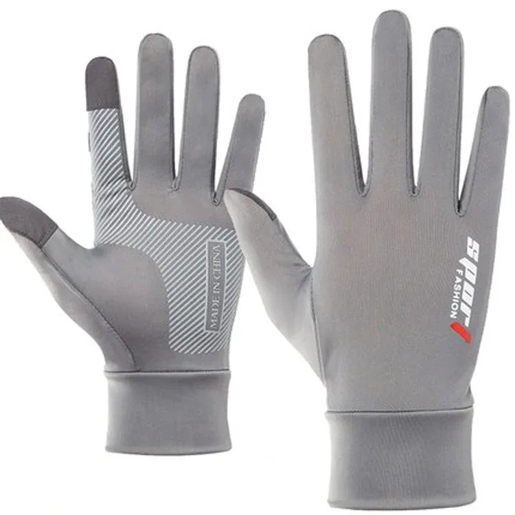 Ice Silk Fishing Gloves – Breathable, Anti-Slip Sun Protection Gloves (Two-Finger &amp; Full-Finger)