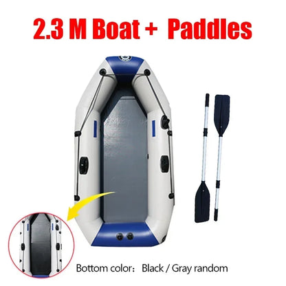 175-260cm Inflatable Boat Fishing Kayak PVC Wear-resistant Foldable Air Rowing for 1-5Person Dinghy Canone Outdoor Water Sports