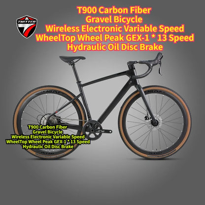 TWITTER Gravel Bike V1 – Wireless Electronic Groupset, Carbon Fiber Frame, Hydraulic Disc Brake