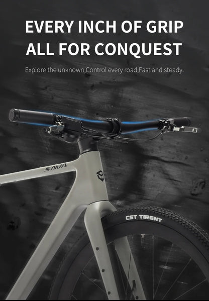 SAVA SF6 Carbon Fiber Gravel Road Bike All Terrain Suitable Off-Road Flat Handlebar Road Bicycle Oil Disc Bicycle Race Bike