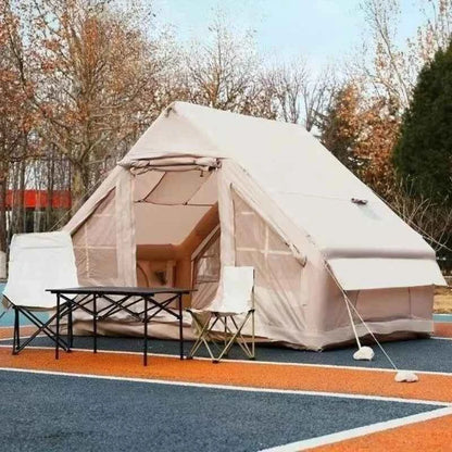 Inflatable Air Column Tent – Quick Setup | Double Door | Skylight | Mosquito Screen | Rainproof &amp; UV Protection