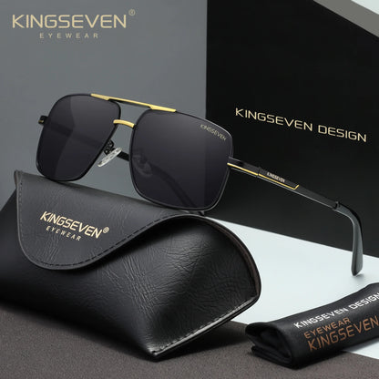 KINGSEVEN 7891 Polarized Sunglasses – Stainless Steel, Photochromic, UV400, Unisex