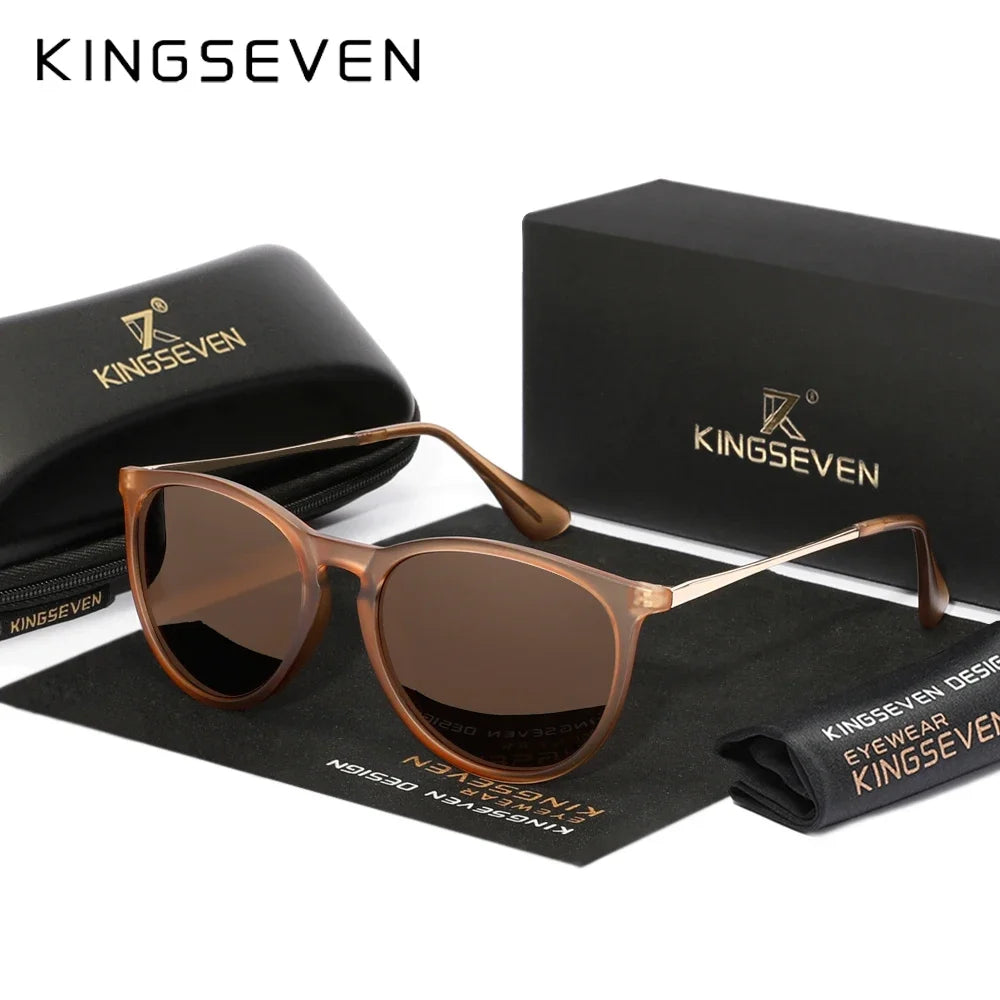 KINGSEVEN S28 Cat Eye Sunglasses – Plastic Frame, UV400, Women