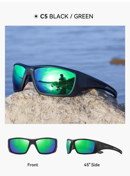 KDEAM High Quality TR90 Material Riding Sunglasses Men&