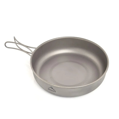 Widesea  Titanium Cookware  Titanium Cookware Set Tourism Cauldron Outdoor Cooking Pot Frying Pan Picnic Kitchen Hiking Trekking