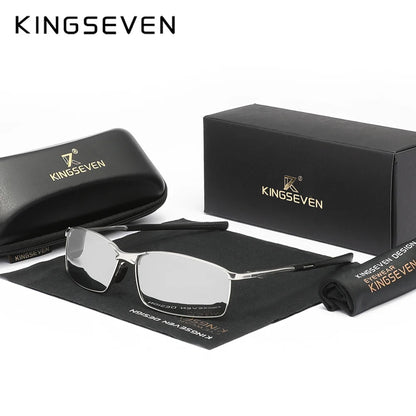 KINGSEVEN Fashion Alloy Frame Sunglasses – UV400 Polarized Rectangle