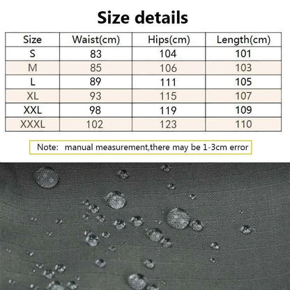 New Tactical Work Pants Men Outdoor Cargo Trousers Multi-pocket Waterproof Pant Autumn Spring Outdoor Workwear Hiking Trousers
