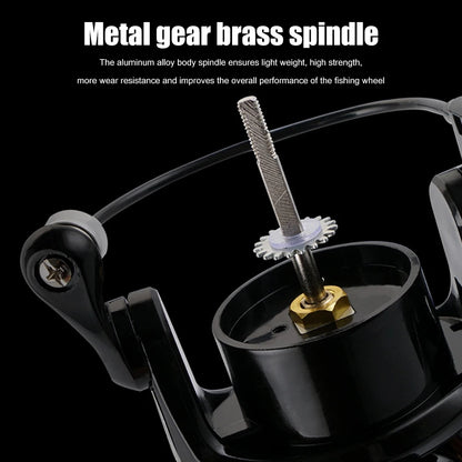ZP 500/800 Series EVA Grip Ultra Lightweight Fishing Reel 13+1BB High Speed Gear Ratio 5.2:1 Mini Spinning Reel Metal Line Cup