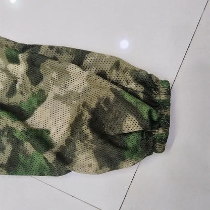 Mesh Ghillie Suit – Breathable Camo Hoodie &amp; Pants Set for Hunting, Fishing &amp; Tactical Use