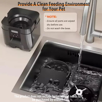 2L Automatic Feed Dispenser For Pets Intelligent Feed Dispersion For Cats And Dogs Regular Quantitative Feeding With Recording