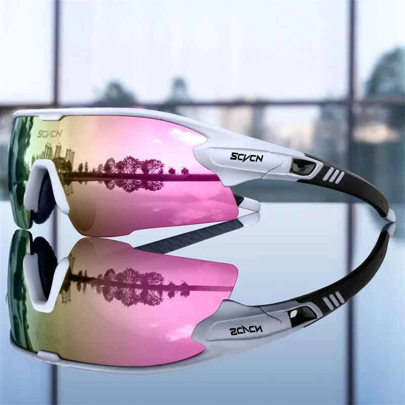 SCVCN New Sports Sunglasses Photochromic Cycling Glasses Mountain Bicycle Goggles MTB Road UV400 Protection Sun Eyewear for Man