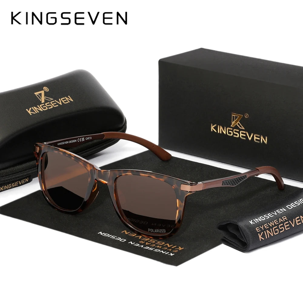 KINGSEVEN 7537 Polarized Sunglasses – Aluminium-Magnesium Frame, UV400, Unisex