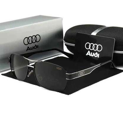 Audi Sunglasses Polarized UV400 Driving Sunglasses for Men/Women Square Frame Glasses Wholesale Gift for Auto Enthusiasts 5571