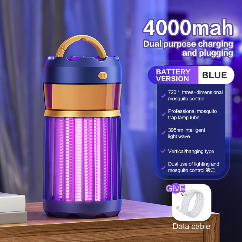 3-in-1 Mosquito Repellent Lamp Camping Lighting Insect Repellent Home Nightlight Electric Shock Mosquito Repellent Household