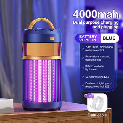3-in-1 Mosquito Repellent Lamp Camping Lighting Insect Repellent Home Nightlight Electric Shock Mosquito Repellent Household