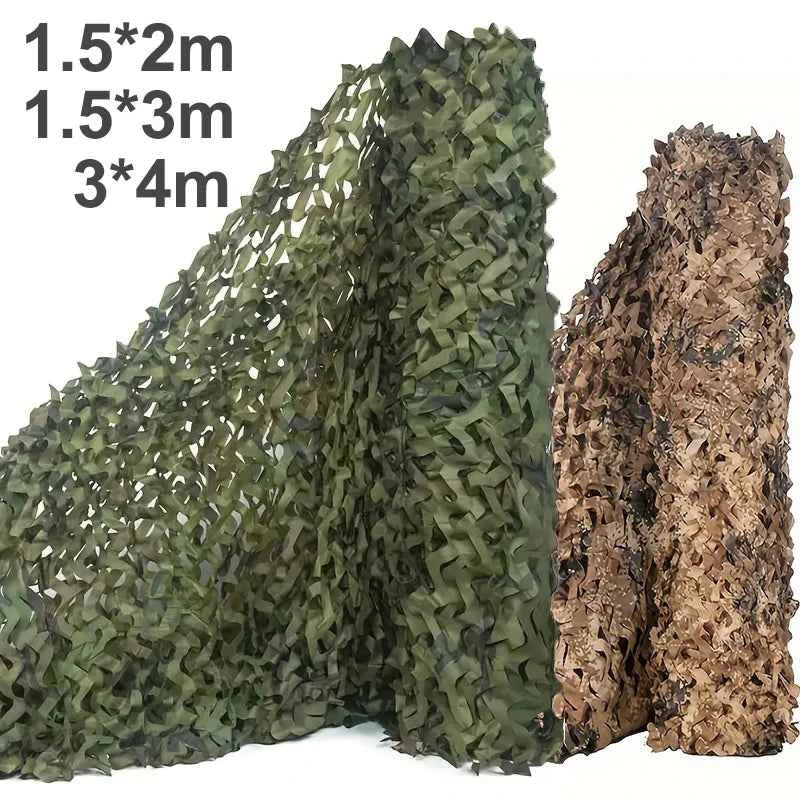 Woodland Camo Netting – Hunting Camouflage Net &amp; Sunshade Mesh for Blinds, Camping &amp; Car Covers