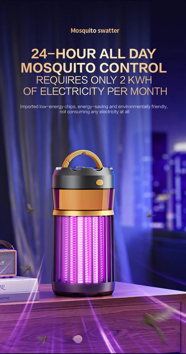 3-in-1 Mosquito Repellent Lamp Camping Lighting Insect Repellent Home Nightlight Electric Shock Mosquito Repellent Household