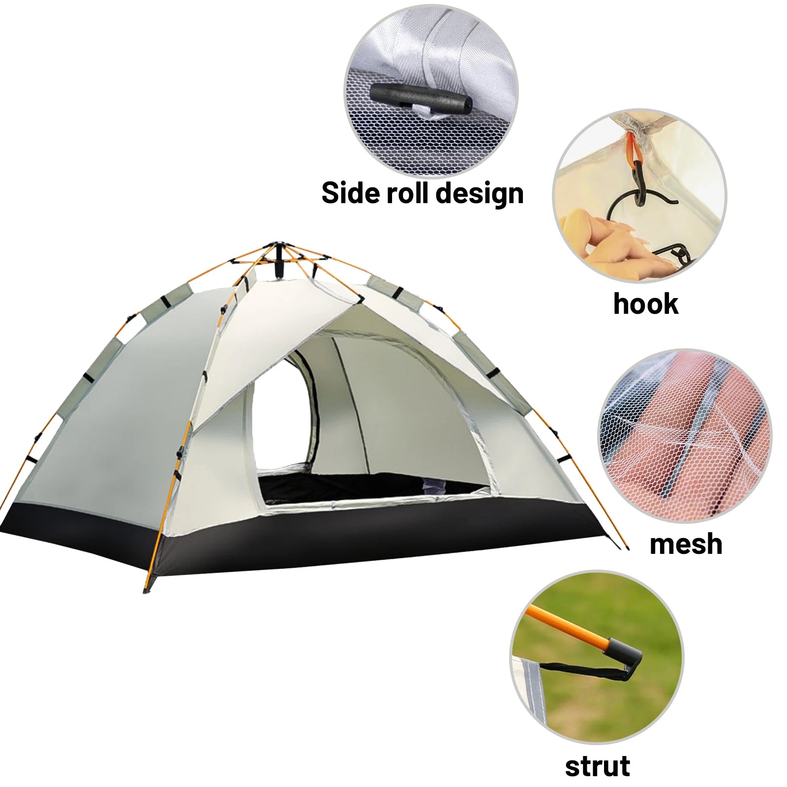 2-Person Pop-Up Camping Tent | 3-Second Setup | Waterproof &amp; All-Weather