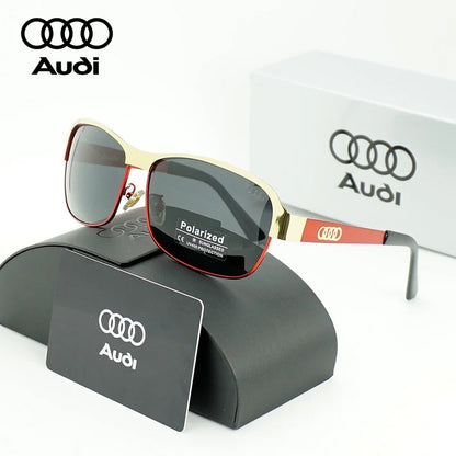 Audi Polarized Sunglasses – Unisex UV400 Anti-Reflective Alloy Frame Driving Glasses