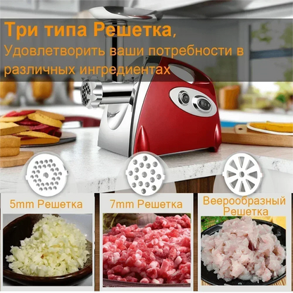 2800W Heavy-Duty Electric Meat Grinder &amp; Sausage Stuffer – Stainless Steel | 80kg/hr Capacity