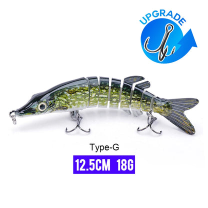 VTAVTA Jointed Swimbait Crankbait – Sinking Wobbler, 6/7/8-Segment, 10–14cm, 60+ Colors