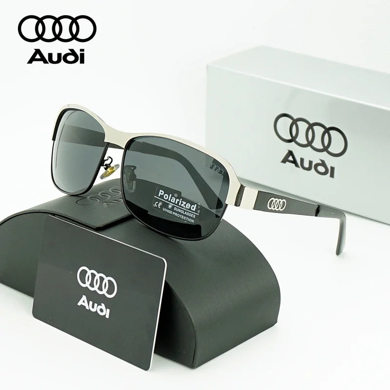 Audi Polarized Sunglasses – Unisex UV400 Anti-Reflective Alloy Frame Driving Glasses