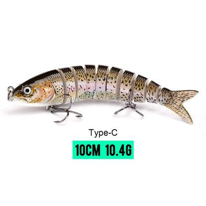 VTAVTA Jointed Swimbait Crankbait – Sinking Wobbler, 6/7/8-Segment, 10–14cm, 60+ Colors