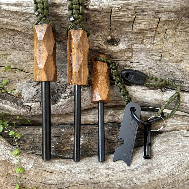 Bear Grylls Survival Fire Starter Magnesium Flint Rod Portable Emergency Fire steel Kit Lighters Smoking for Camping Hiking Tool