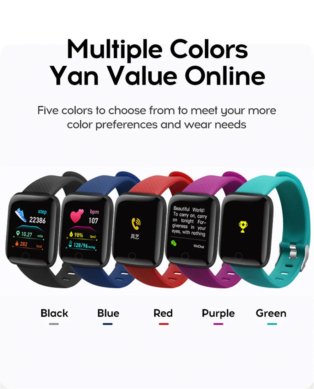 Fitness Smartwatch | Heart Rate, Sleep &amp; Activity Tracker | Android &amp; iOS