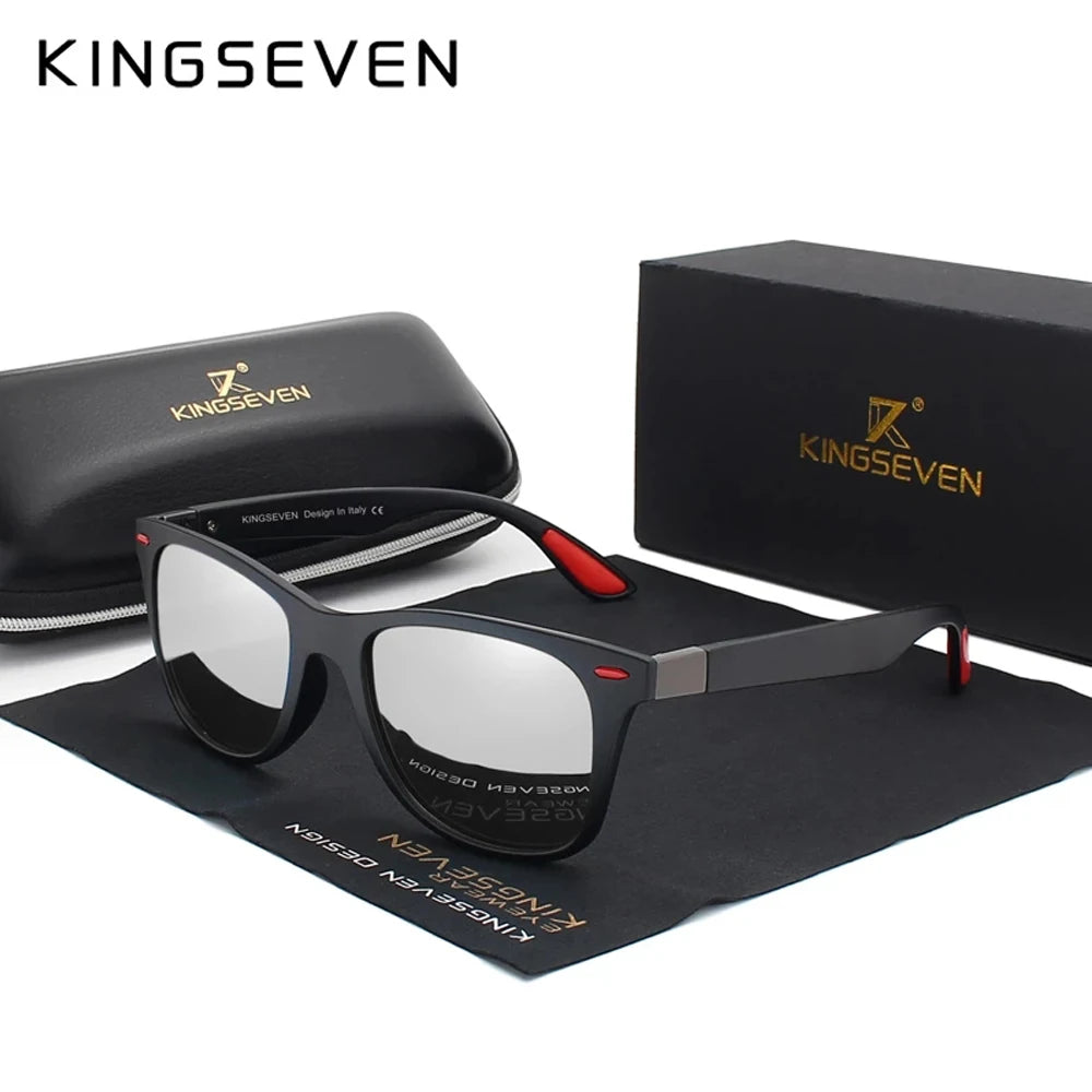KINGSEVEN Square Polarized Sunglasses for Men &amp; Women – UV400 Classic Driving Eyewear