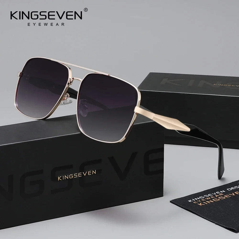 KINGSEVEN Polarized Sunglasses – UV400 Rectangle Frame for Men &amp; Women