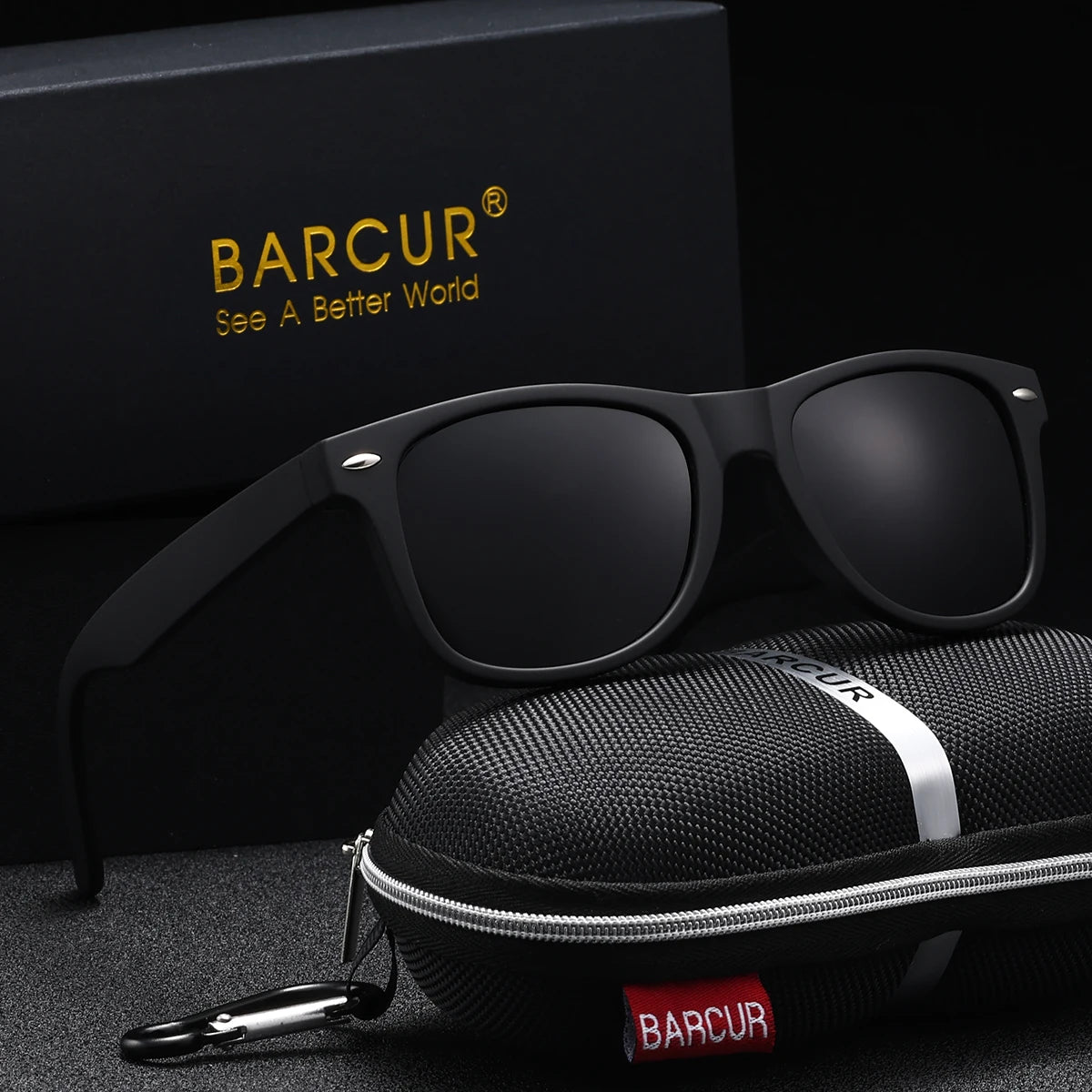 BARCUR Sports Polarized Sunglasses – UV400 Oval PC Frame for Men &amp; Women