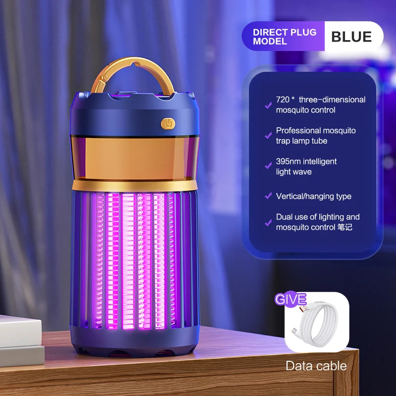 3-in-1 Mosquito Repellent Lamp Camping Lighting Insect Repellent Home Nightlight Electric Shock Mosquito Repellent Household